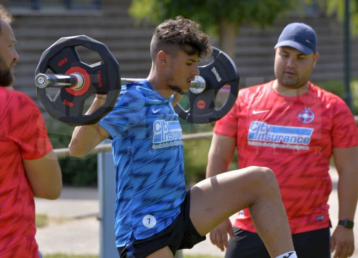 Corespondență GSP din Olanda » VIDEO + FOTO Meniul servit azi de Dică roș-albaștrilor: corzi, TRX și haltere 