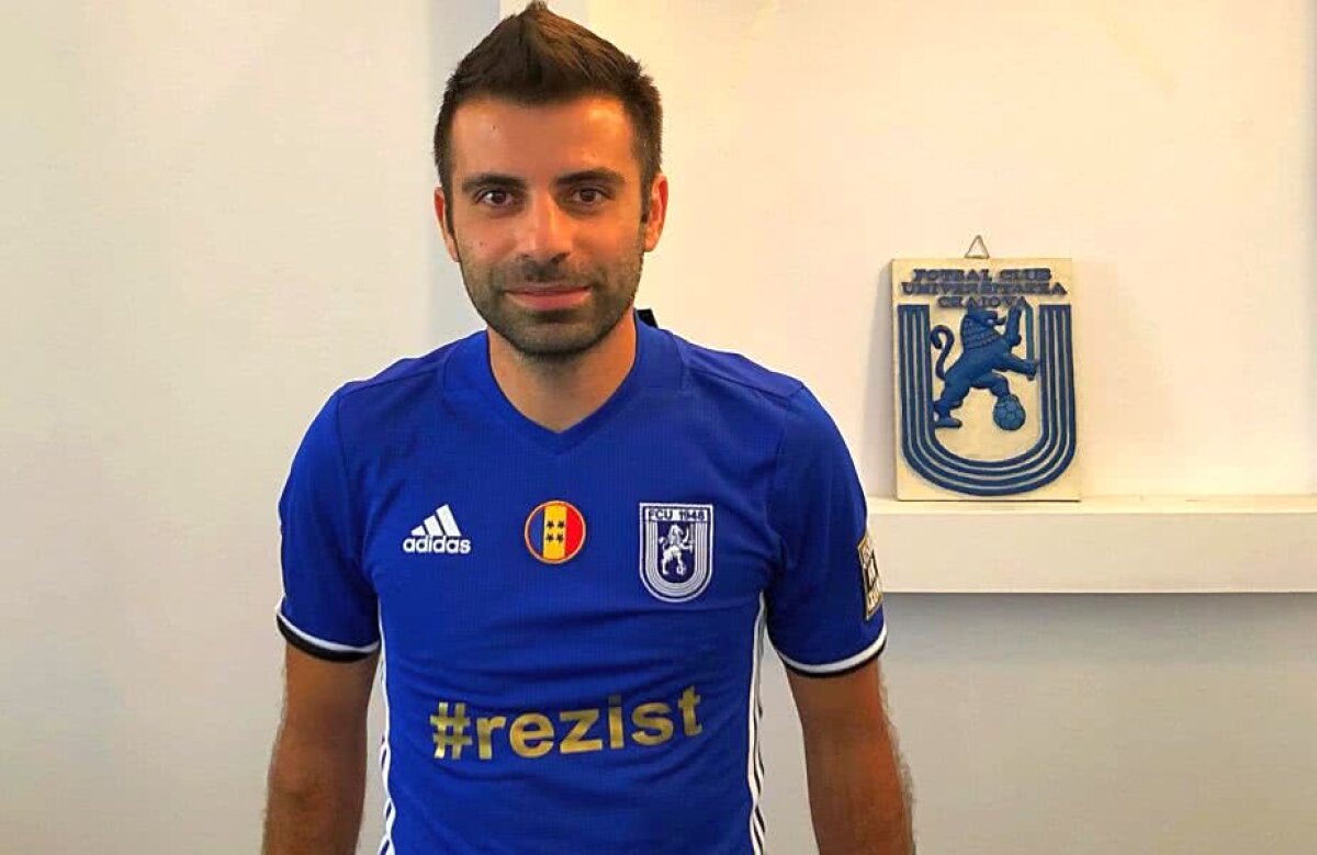 FOTO OFICIAL Lovitură importantă reușită de FC U Craiova » Oltenii s-au înțeles cu un fost jucător al rivalei Dinamo