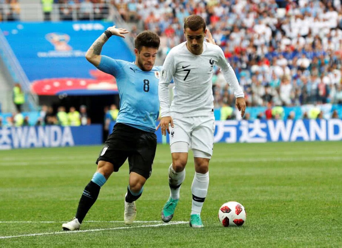 VIDEO+FOTO Vis terminat pentru Uruguay! Franța învinge cu 2-0 și merge în semifinale