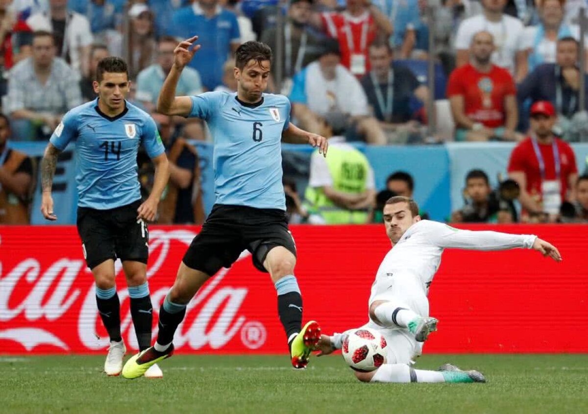 VIDEO+FOTO Vis terminat pentru Uruguay! Franța învinge cu 2-0 și merge în semifinale