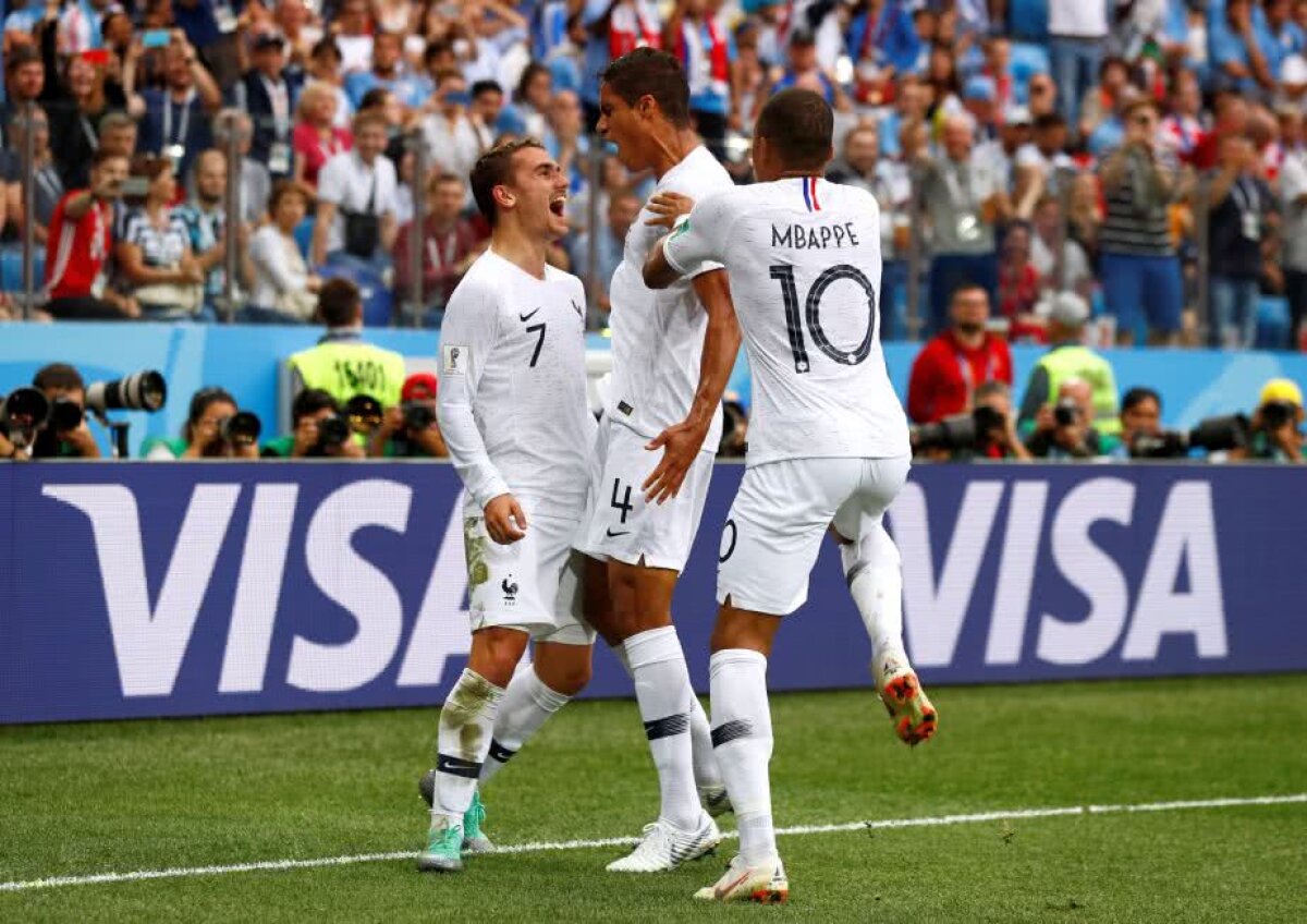 VIDEO+FOTO Vis terminat pentru Uruguay! Franța învinge cu 2-0 și merge în semifinale