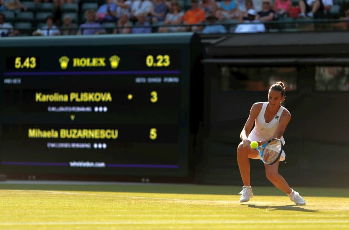 VIDEO+FOTO A început bine, a terminat prost! Buzărnescu, OUT de la Wimbledon după ce a pierdut cu Pliskova: " A fost mult mai bună ca mine timp de un set și jumătate"