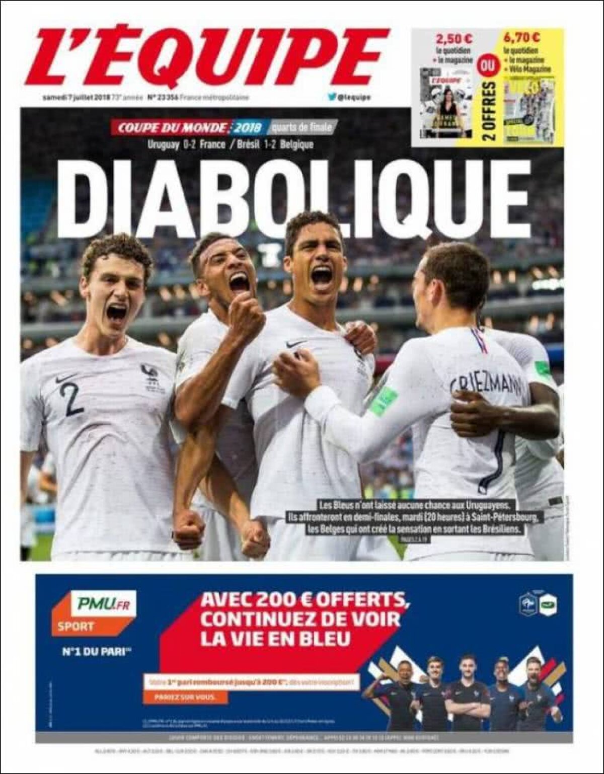 Ce scriu azi ziarele de sport din lume (7 iulie 2018)