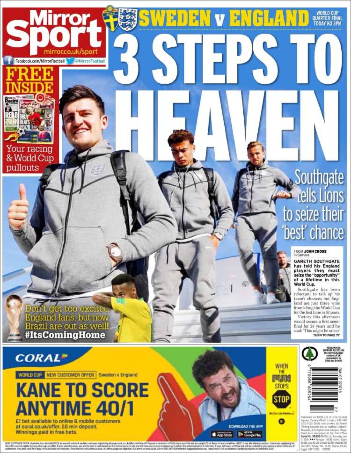 Ce scriu azi ziarele de sport din lume (7 iulie 2018)