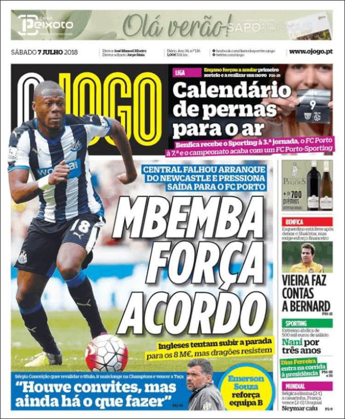 Ce scriu azi ziarele de sport din lume (7 iulie 2018)