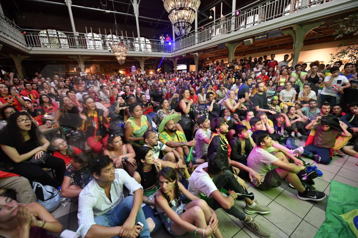 FOTO&VIDEO REPORTAJ » Echipa Gazetei a văzut Brazilia-Belgia din mijlocul miilor de suporteri, în Bruxelles. Imagini impresionante