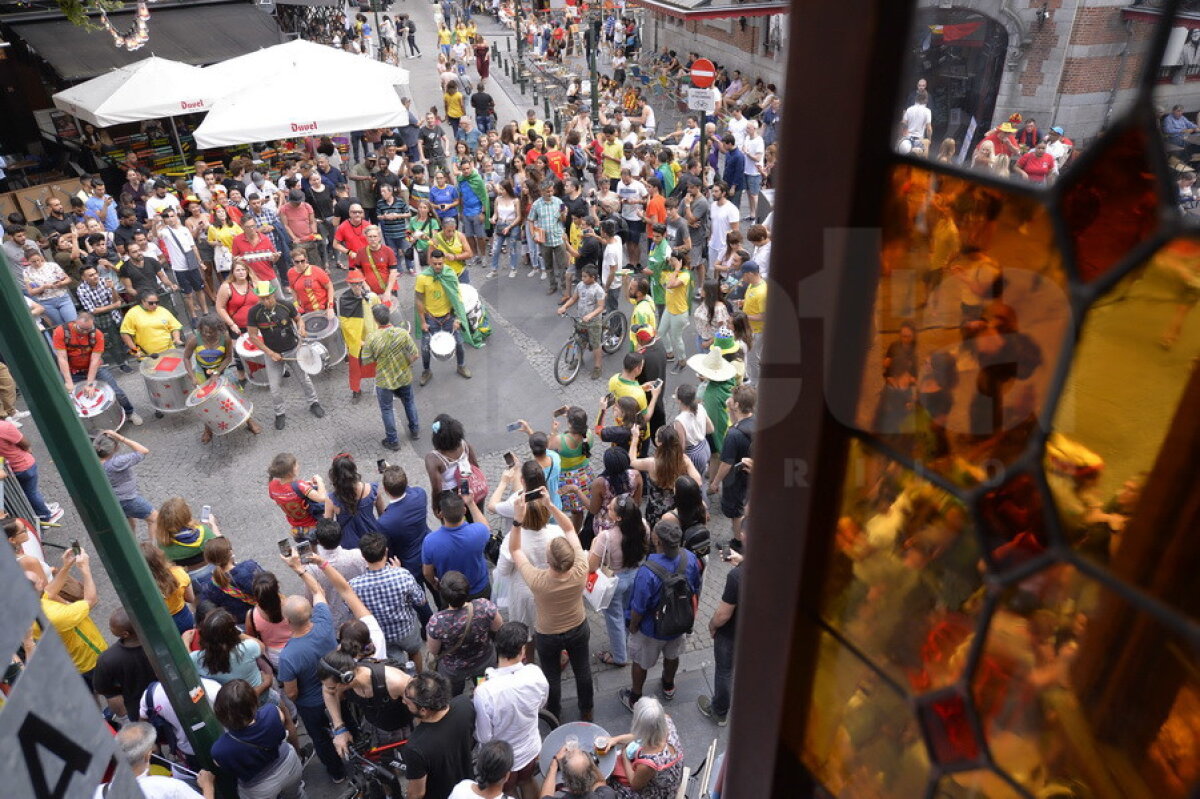 FOTO&VIDEO REPORTAJ » Echipa Gazetei a văzut Brazilia-Belgia din mijlocul miilor de suporteri, în Bruxelles. Imagini impresionante