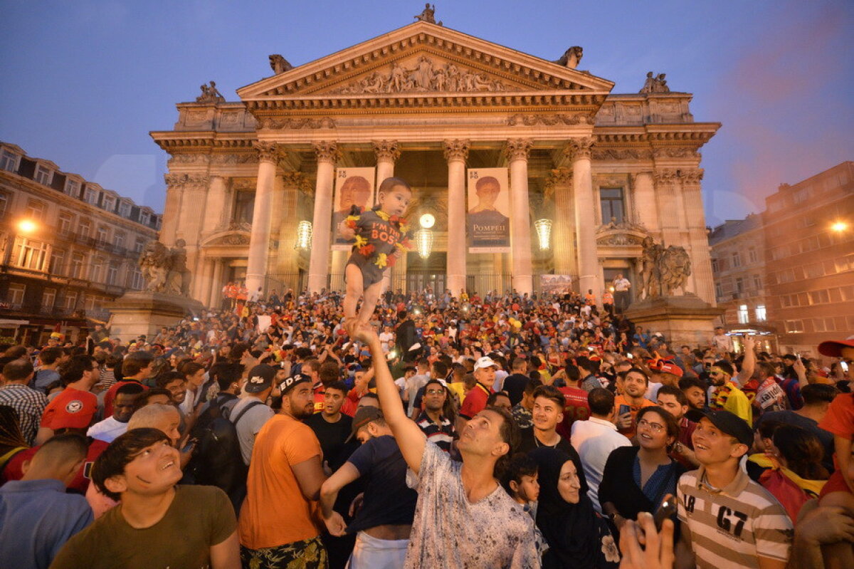 FOTO&VIDEO REPORTAJ » Echipa Gazetei a văzut Brazilia-Belgia din mijlocul miilor de suporteri, în Bruxelles. Imagini impresionante