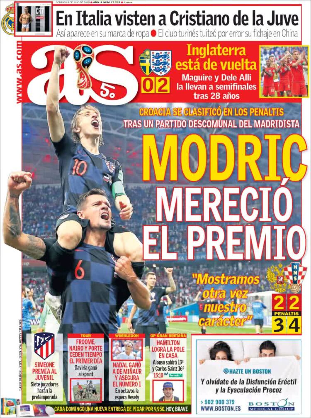 Ce scriu azi ziarele de sport din lume (8 iulie 2018)