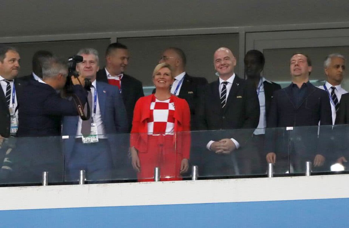 VIDEO Președintele Croației a făcut show după victoria cu Rusia! Kolinda Grabar-Kitarovic a mers în vestiar și a petrecut cu jucătorii