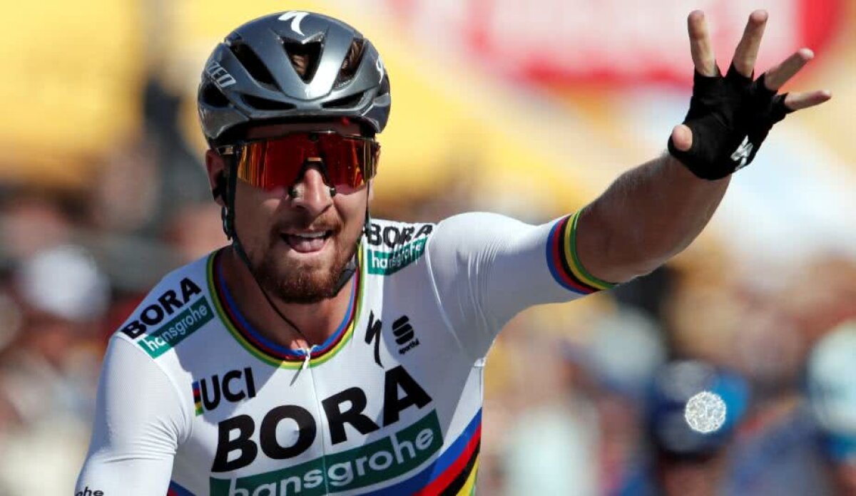 Peter Sagan, tricou galben în Turul Franței! Victorie perfectă după ce o căzătură a fracturat plutonul