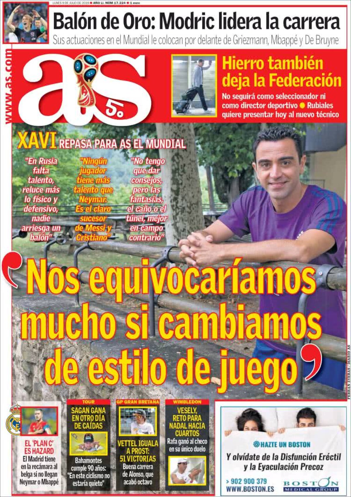 Ce scriu azi ziarele de sport din lume (9 iulie 2018)