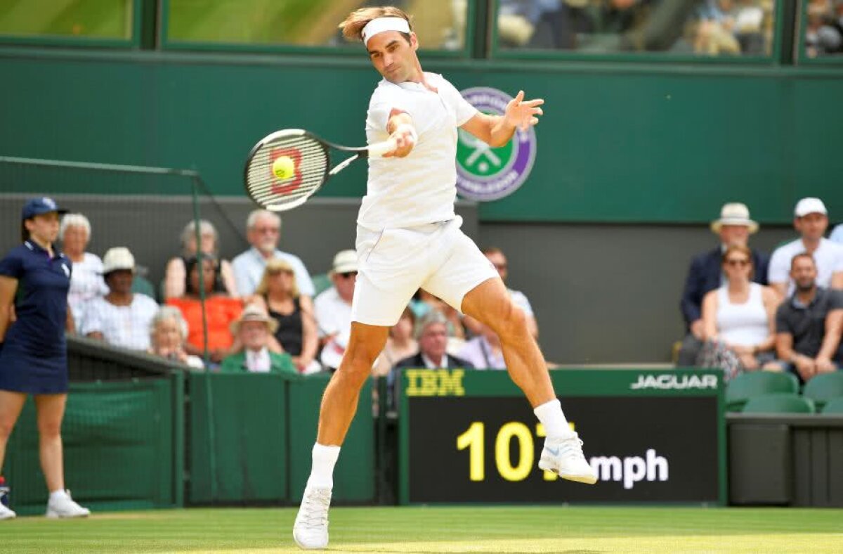 WIMBLEDON 2018. Încă un pas spre titlul #9 » Roger Federer s-a calificat în sferturi la Wimbledon fără set pierdut