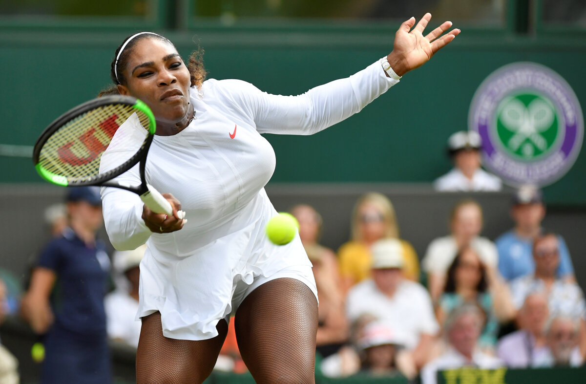 SERENA WILLIAMS. FOTO Care surprize? Încă o evoluție dominantă a americancei Serena Williams și calificare fără emoții în sferturi la Wimbledon