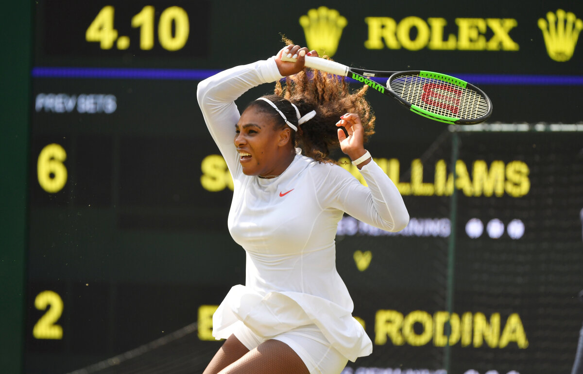 SERENA WILLIAMS. FOTO Care surprize? Încă o evoluție dominantă a americancei Serena Williams și calificare fără emoții în sferturi la Wimbledon