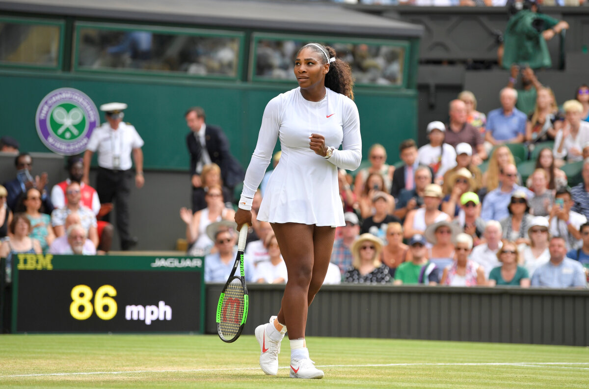 SERENA WILLIAMS. FOTO Care surprize? Încă o evoluție dominantă a americancei Serena Williams și calificare fără emoții în sferturi la Wimbledon