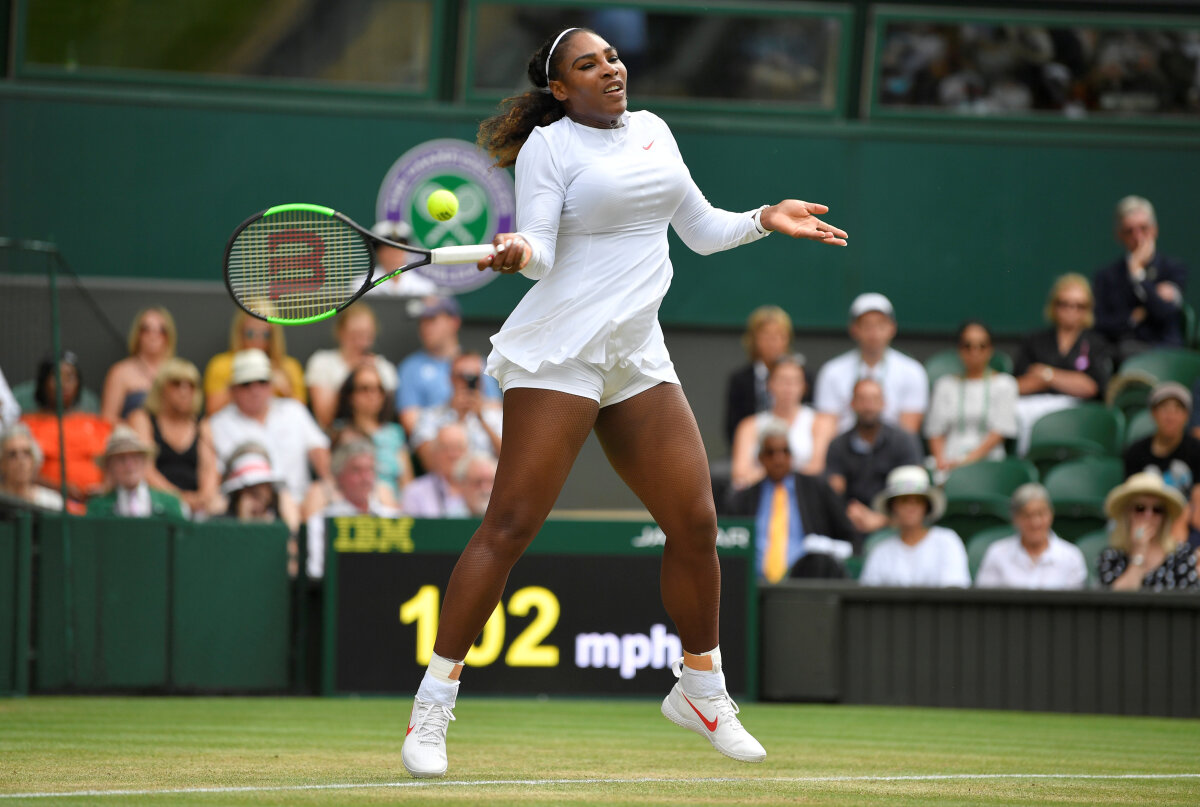 SERENA WILLIAMS. FOTO Care surprize? Încă o evoluție dominantă a americancei Serena Williams și calificare fără emoții în sferturi la Wimbledon