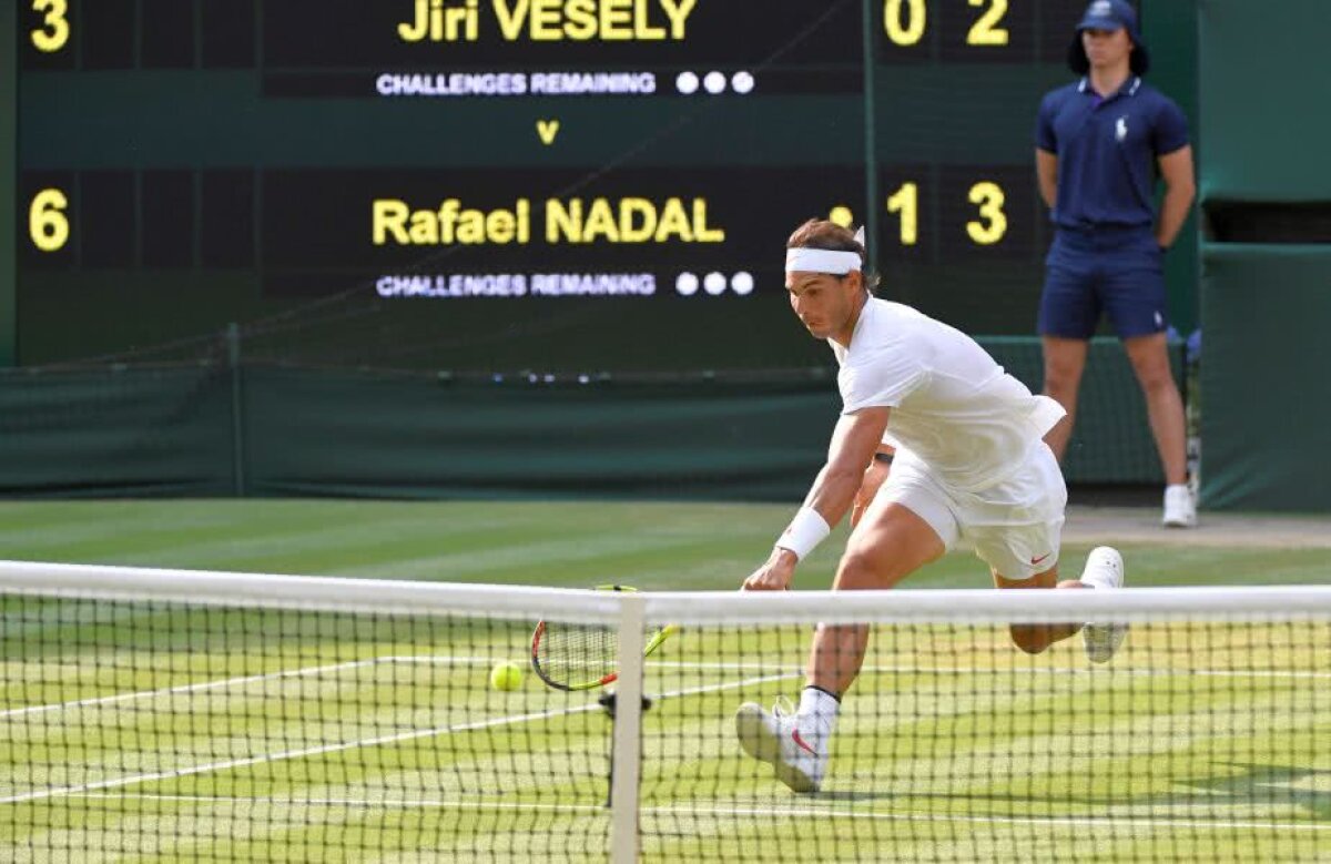 WIMBLEDON 2018 // VIDEO+FOTO Din 2011 nu se mai întâmplase asta! Rafael Nadal s-a calificat în sferturi la Wimbledon după o nouă victorie categorică