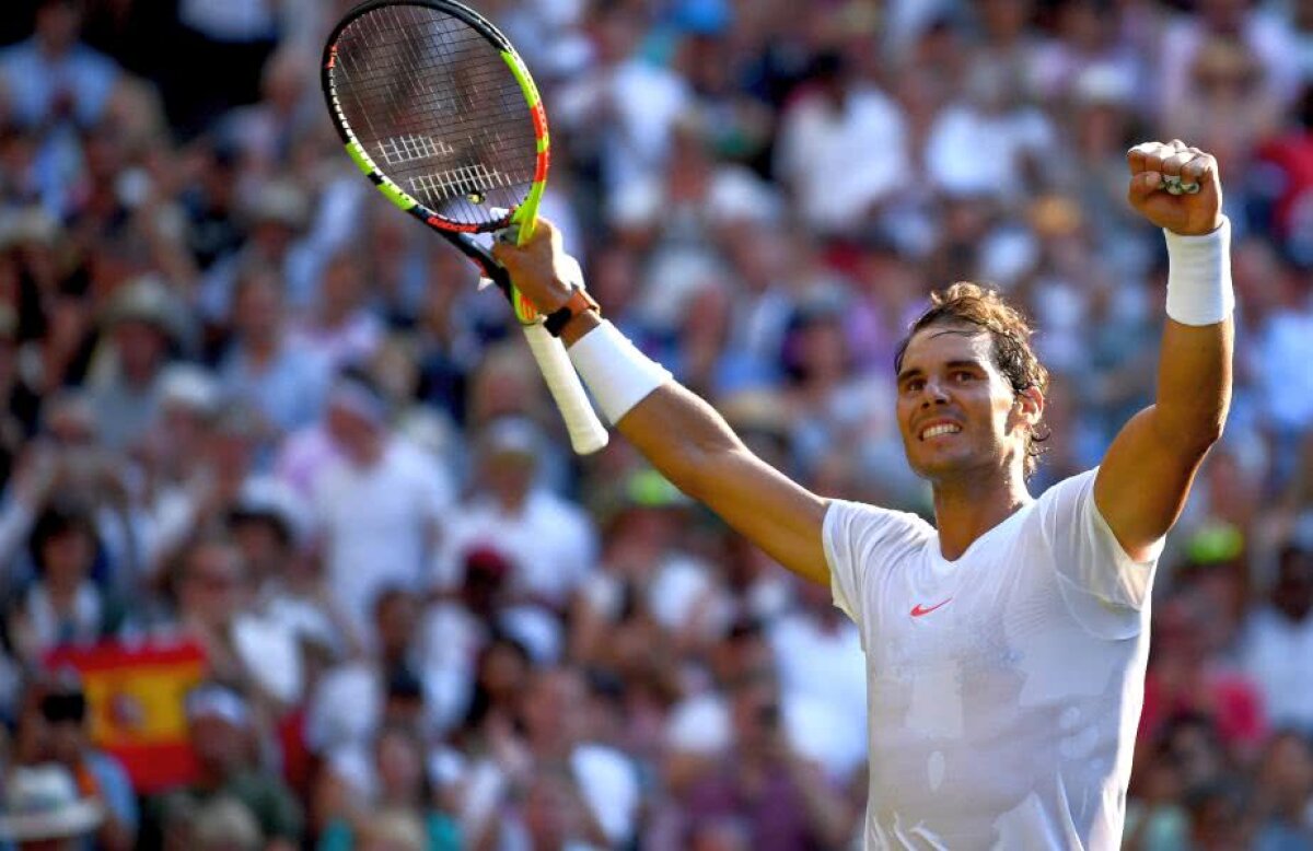 WIMBLEDON 2018 // VIDEO+FOTO Din 2011 nu se mai întâmplase asta! Rafael Nadal s-a calificat în sferturi la Wimbledon după o nouă victorie categorică