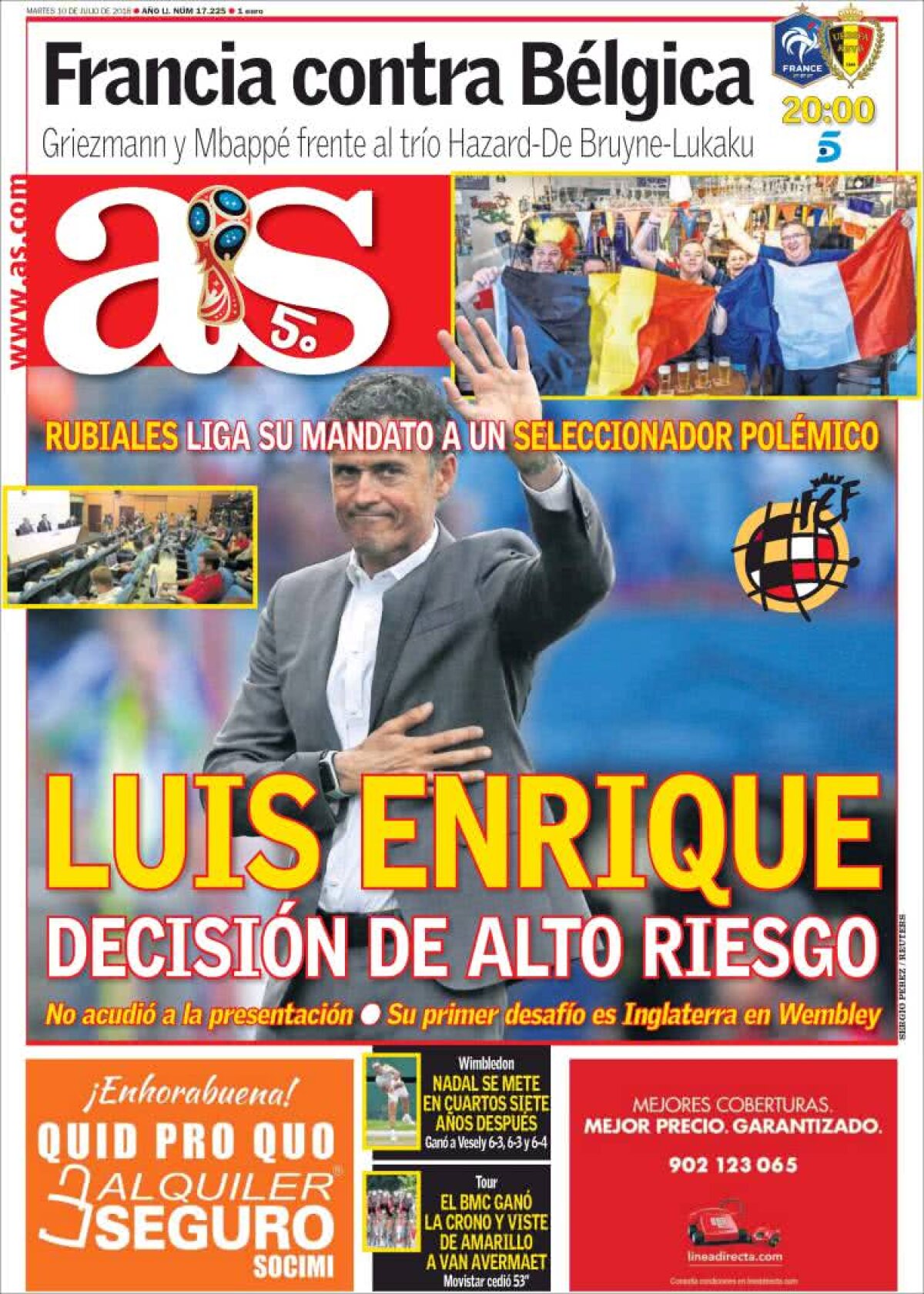 Ce scriu azi ziarele de sport din lume (10 iulie 2018)