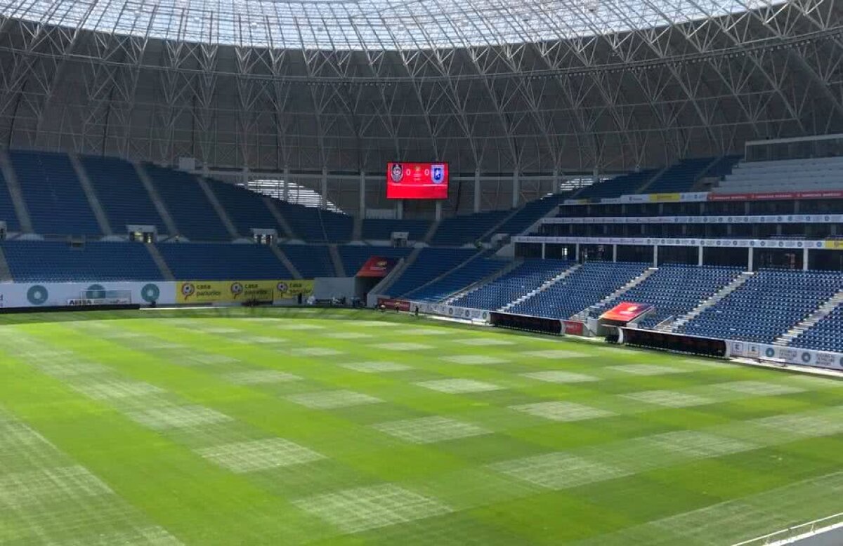 EXCLUSIV GALERIE FOTO Gata pentru Supercupă! Gazonul de pe "Ion Oblemenco" e în condiții extraordinare pentru primul meci al sezonului