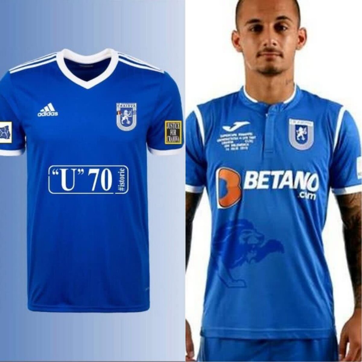 FOTO Duel și în tricouri: ambele echipe din Craiova și-au prezentat noile echipamente » Care îți place mai mult?