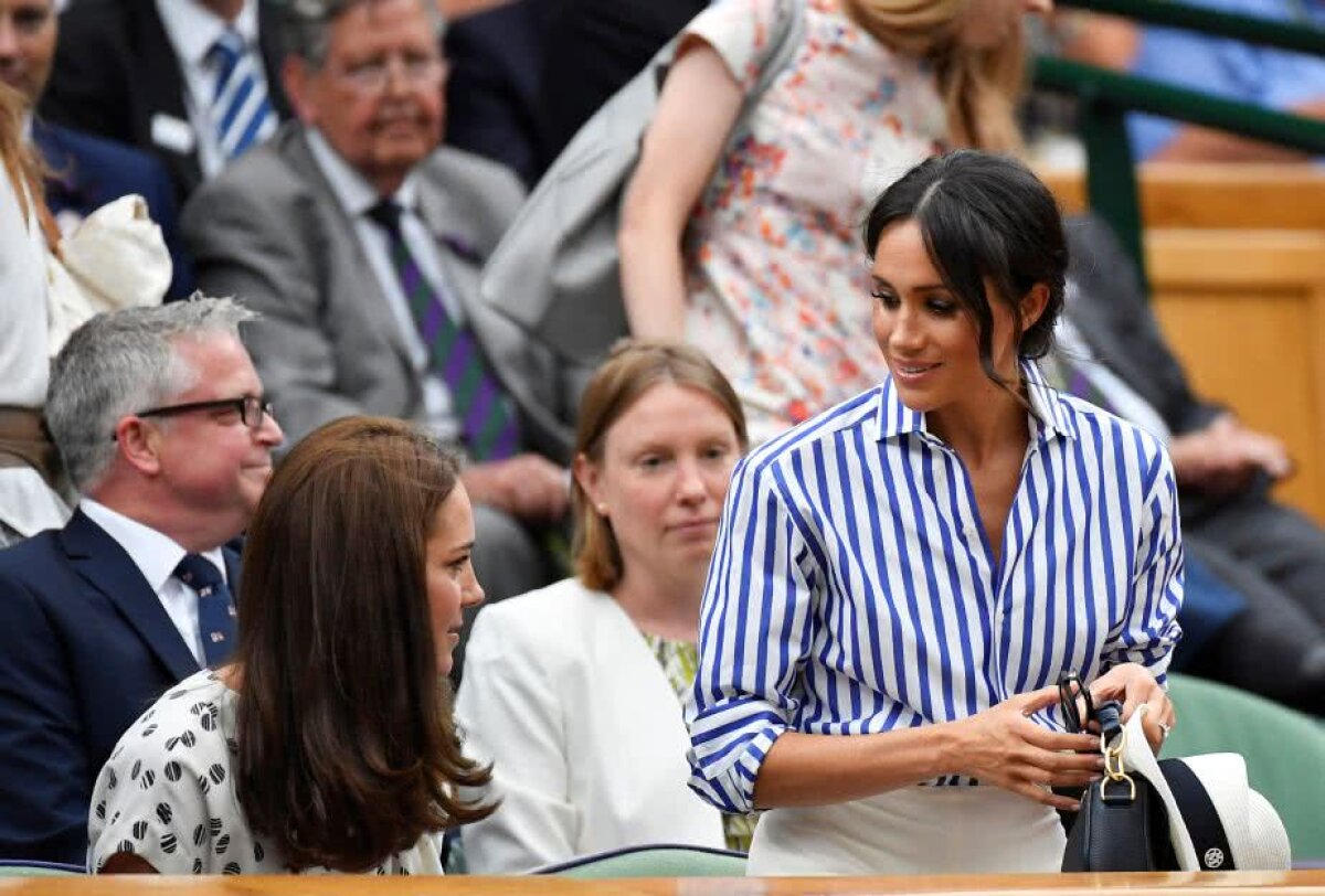 WIMBLEDON 2018. GALERIE FOTO Ducesele Meghan și Kate, apariții spectaculoase la Wimbledon » Au atras toate privirile în lojă