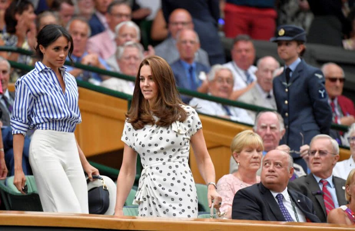 WIMBLEDON 2018. GALERIE FOTO Ducesele Meghan și Kate, apariții spectaculoase la Wimbledon » Au atras toate privirile în lojă