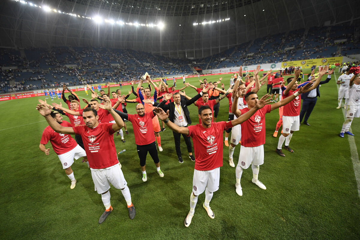 GALERIE FOTO Ce nu s-a văzut la TV » N-au suportat eșecul: ce s-a întâmplat în momentul în care jucătorii CFR-ului au ridicat Supercupa :D