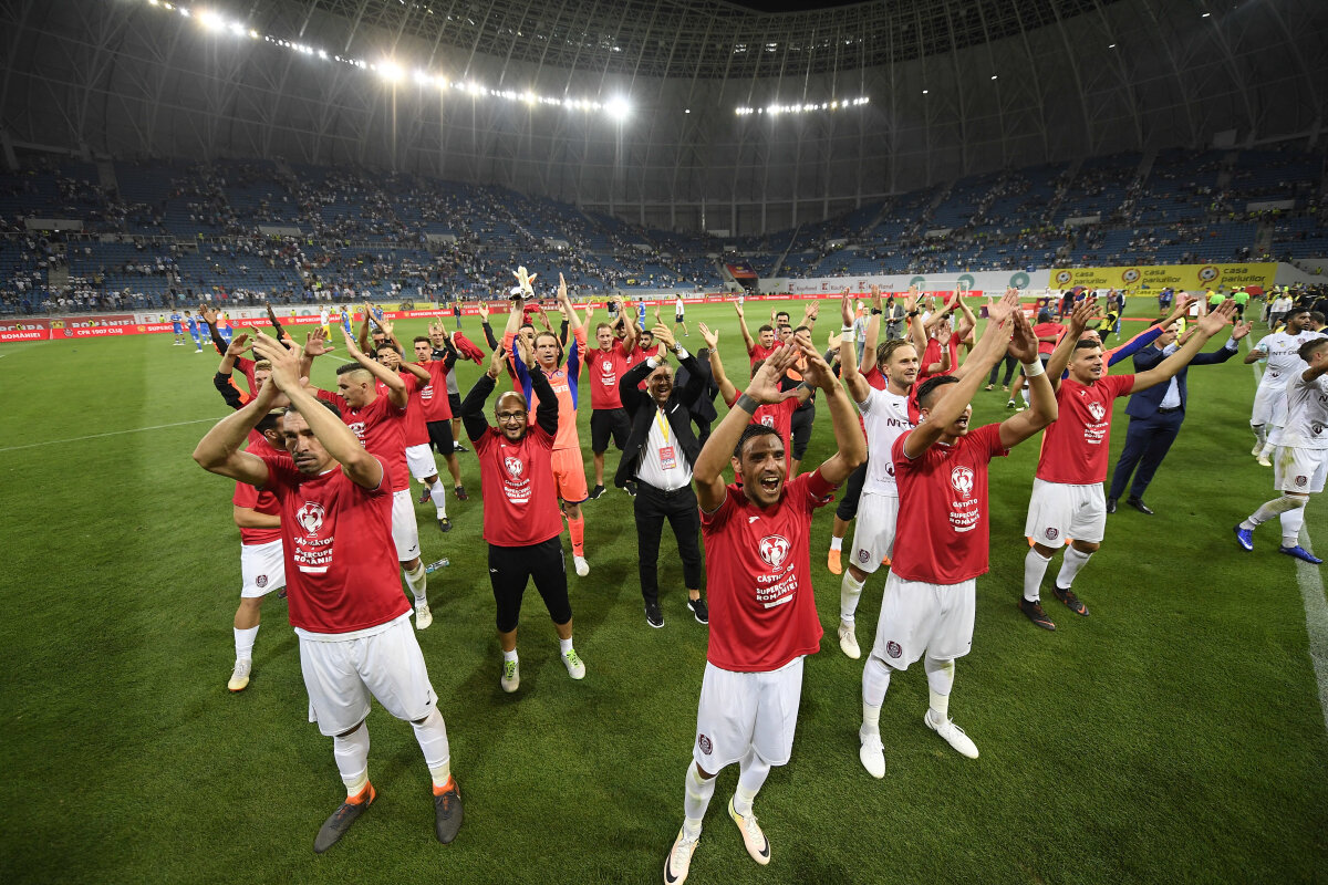 GALERIE FOTO Ce nu s-a văzut la TV » N-au suportat eșecul: ce s-a întâmplat în momentul în care jucătorii CFR-ului au ridicat Supercupa :D