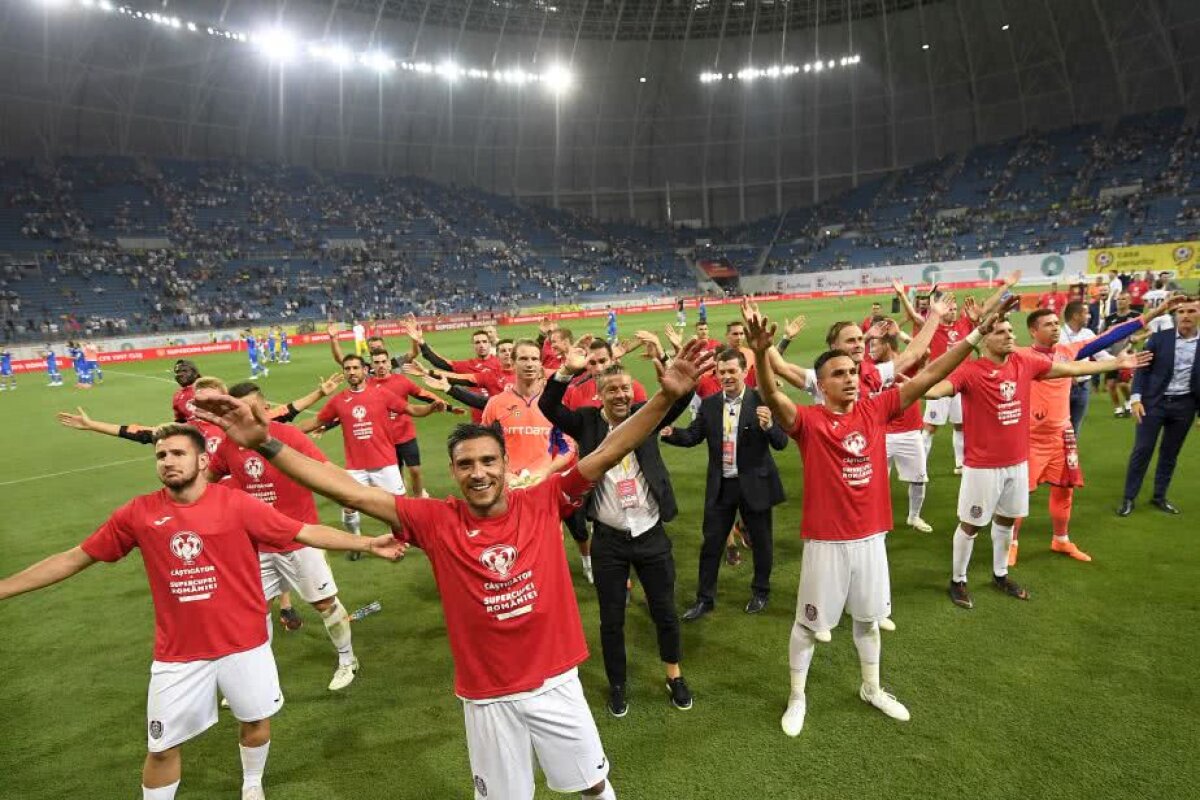 GALERIE FOTO Ce nu s-a văzut la TV » N-au suportat eșecul: ce s-a întâmplat în momentul în care jucătorii CFR-ului au ridicat Supercupa :D