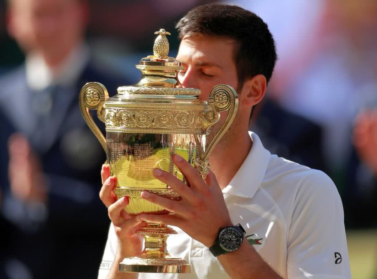 VIDEO+FOTO Novak Djokovic câștigă al 4-lea titlu pe iarba de la Wimbledon! Tenis PERFECT prestat în fața lui Kevin Anderson + Moment emoționant la final