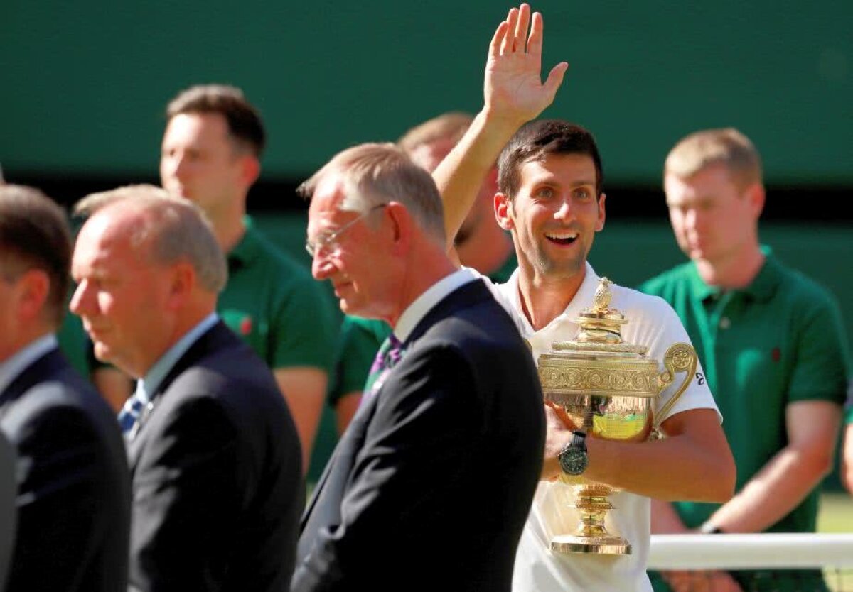 VIDEO+FOTO Novak Djokovic câștigă al 4-lea titlu pe iarba de la Wimbledon! Tenis PERFECT prestat în fața lui Kevin Anderson + Moment emoționant la final