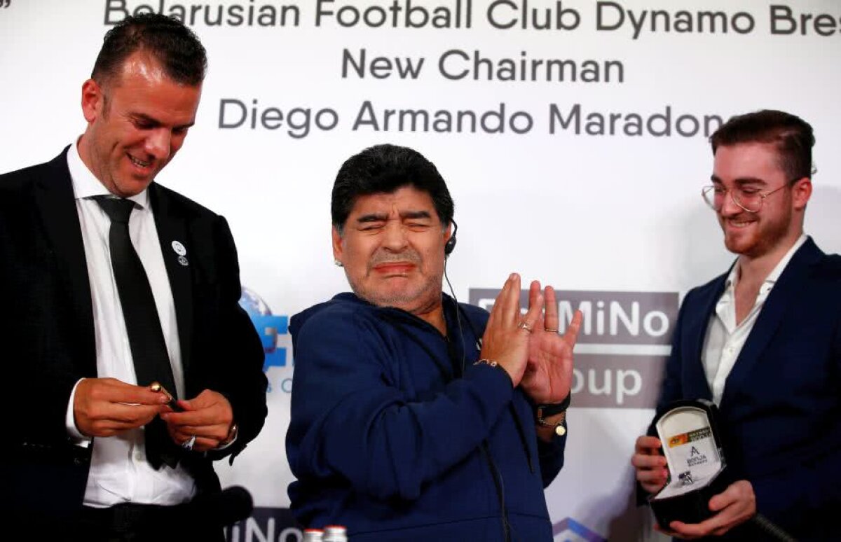 GALERIE FOTO Opulență în Belarus: Maradona, zeu și în Brest! Paradă în toată regula + cadou fabulos la învestire