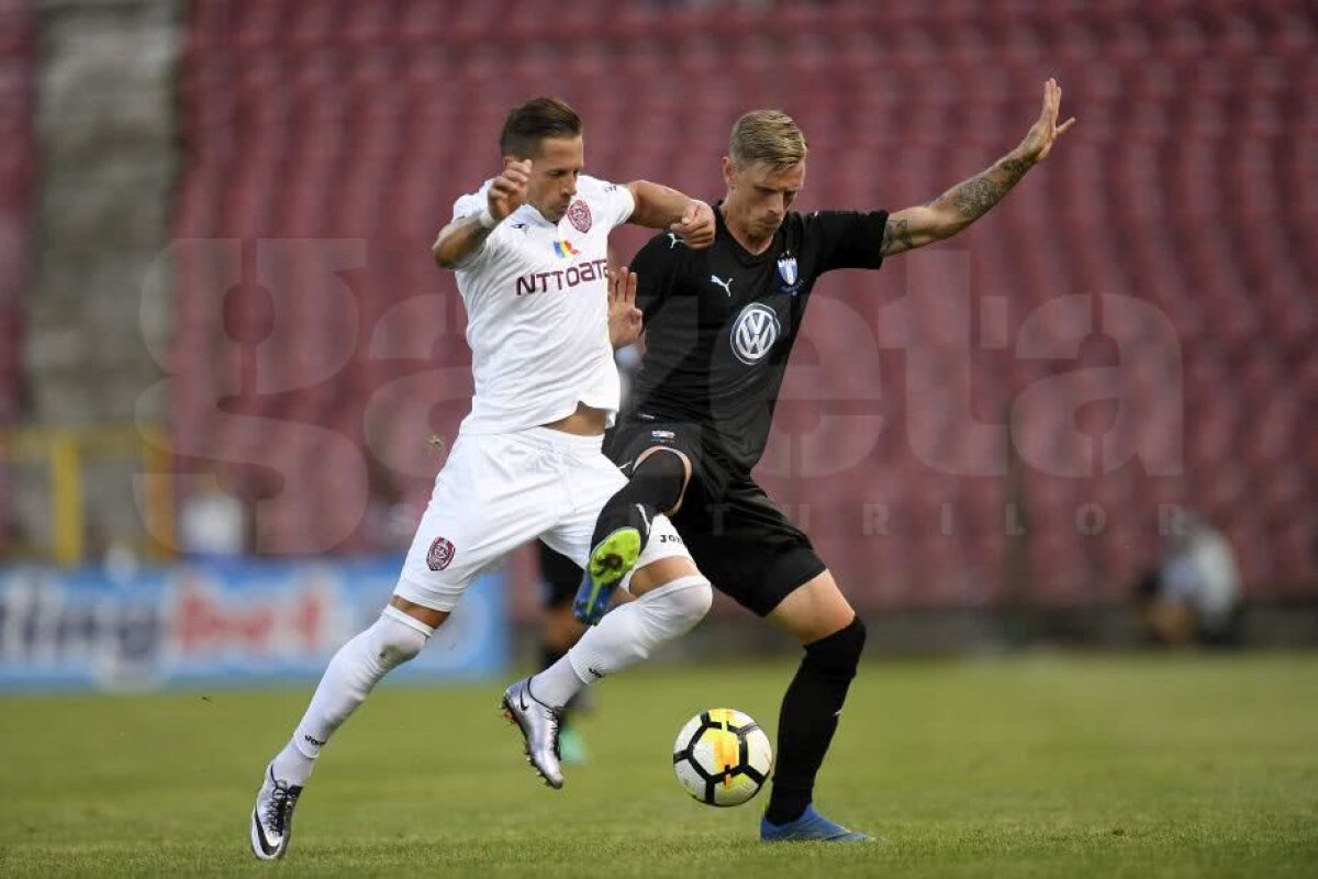 VIDEO + FOTO Campioană fără cap » Cu un joc haotic, CFR pierde turul cu Malmo, 0-1 