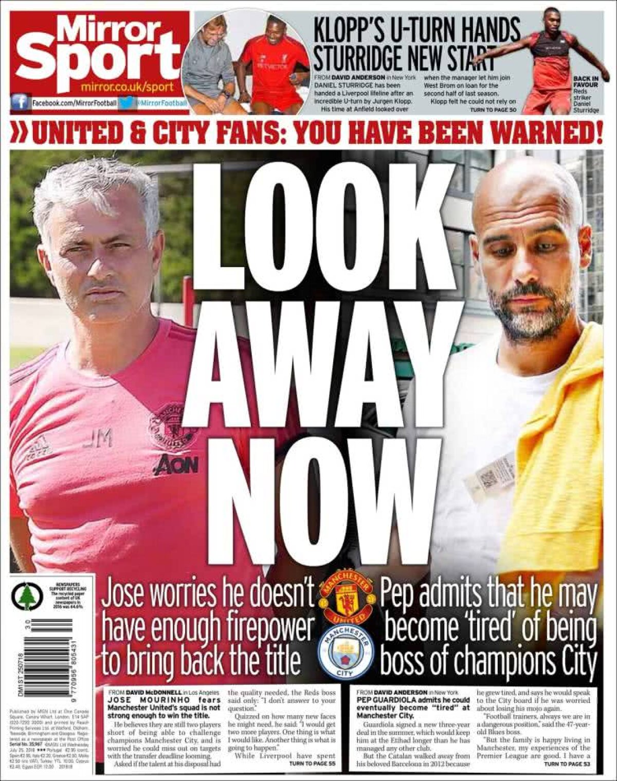 Ce scriu azi ziarele de sport din lume (25 iulie 2018)