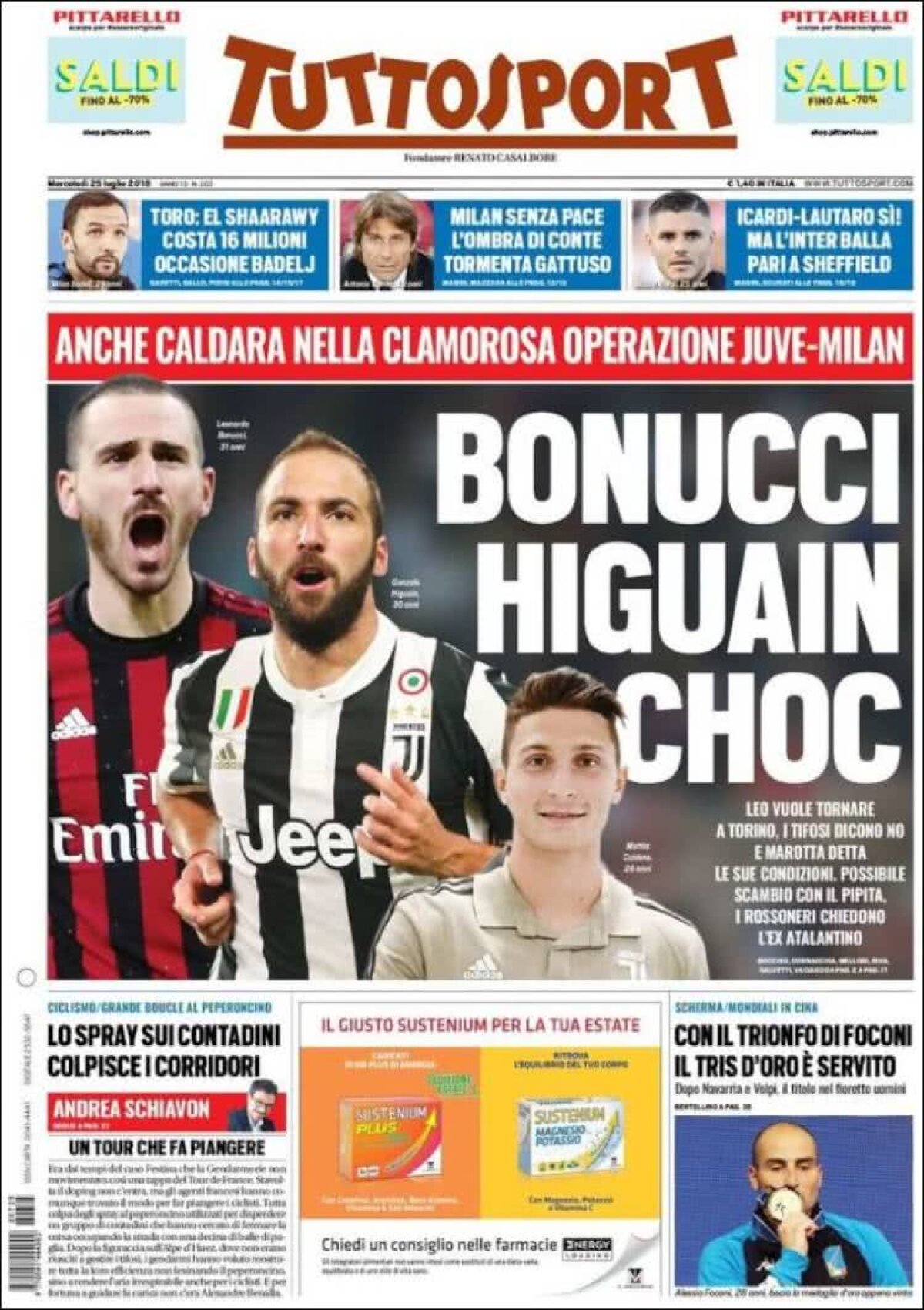 Ce scriu azi ziarele de sport din lume (25 iulie 2018)