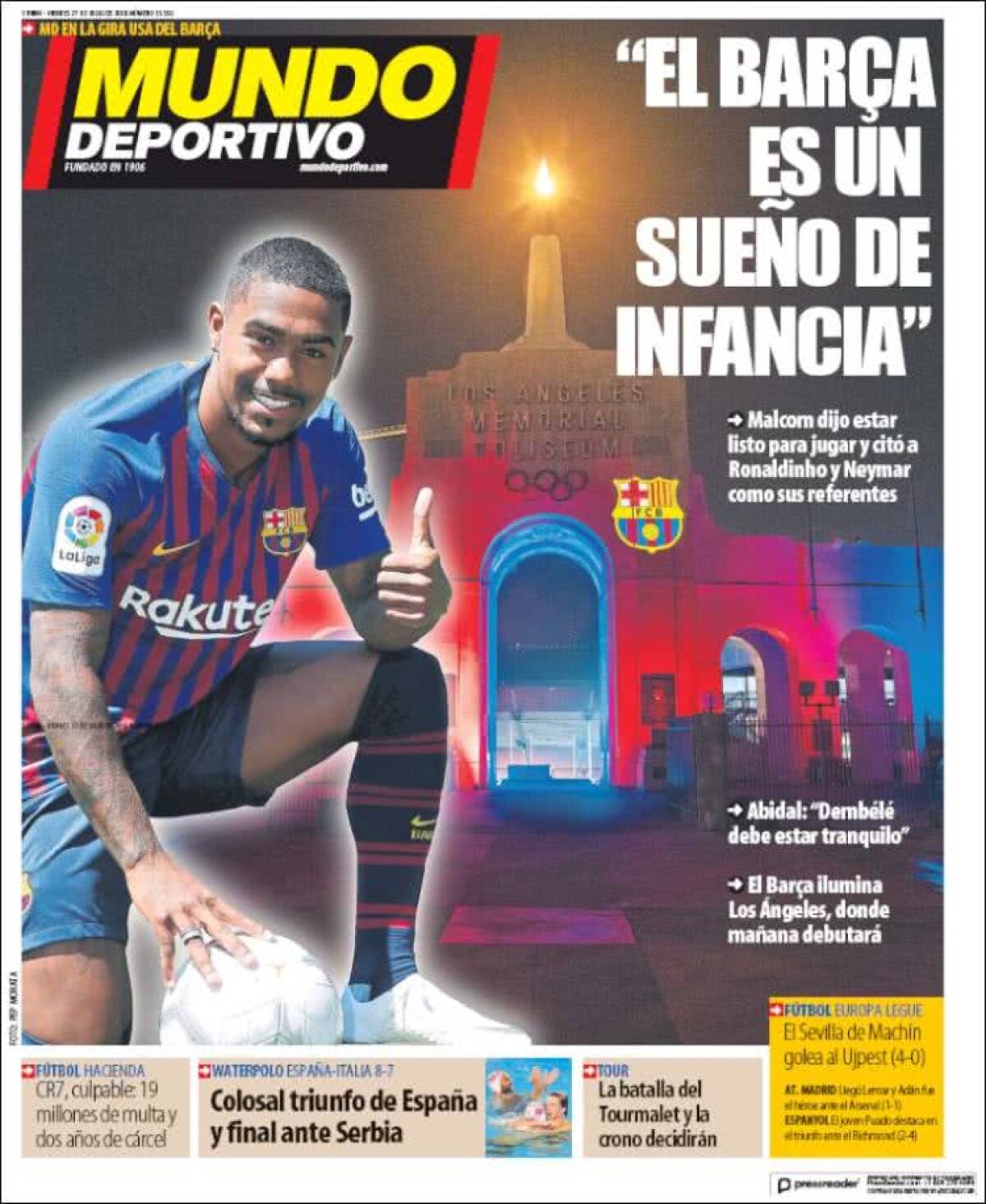 Ce scriu azi ziarele de sport din lume (27 iulie 2018)