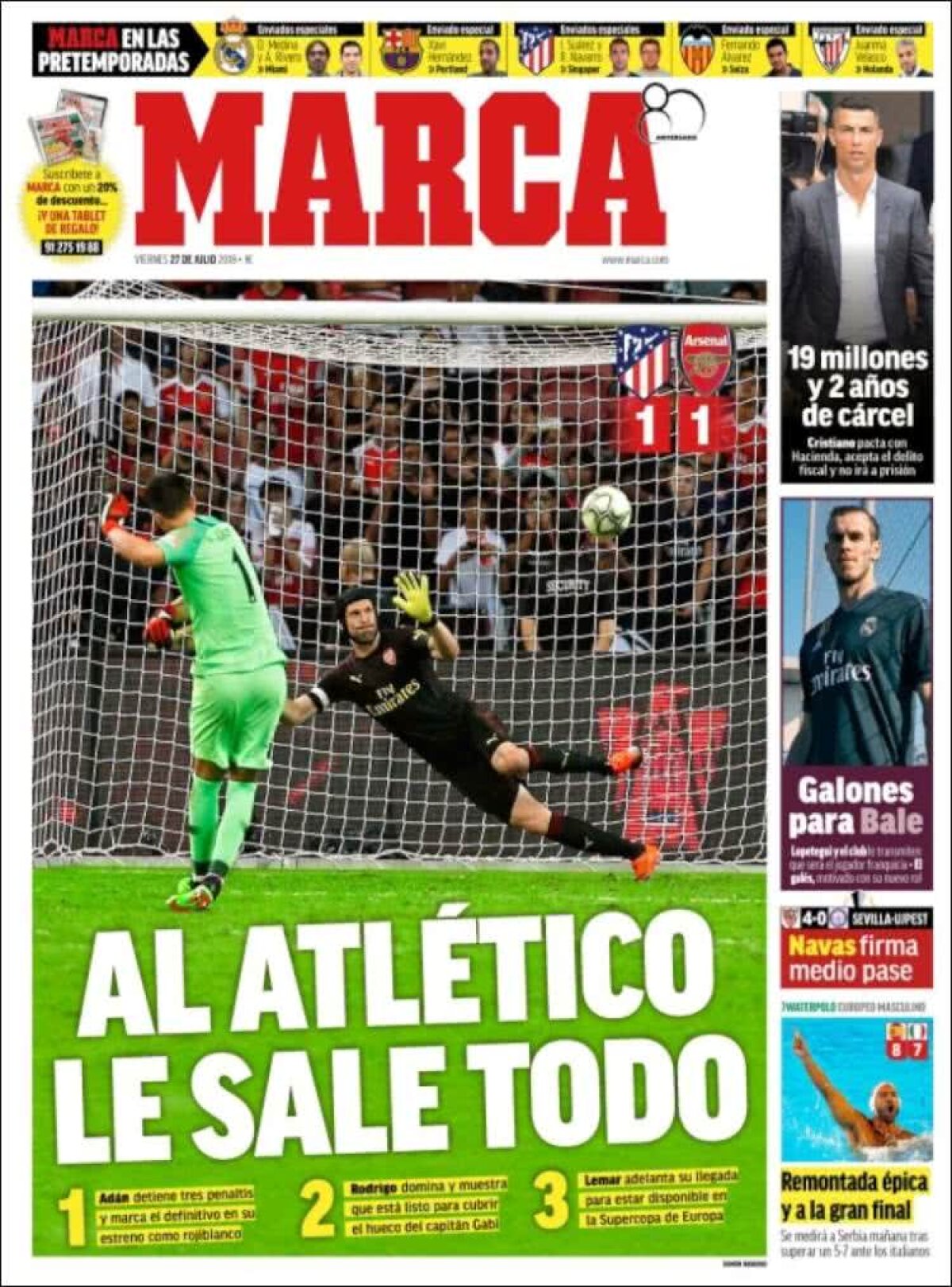 Ce scriu azi ziarele de sport din lume (27 iulie 2018)