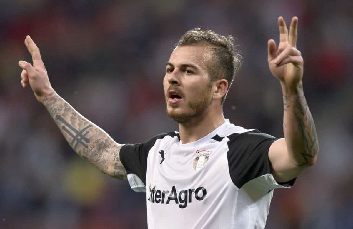 FOTO Primele imagini cu Denis Alibec după revenirea la Astra Giurgiu » Ce număr va purta vârful adus de la FCSB