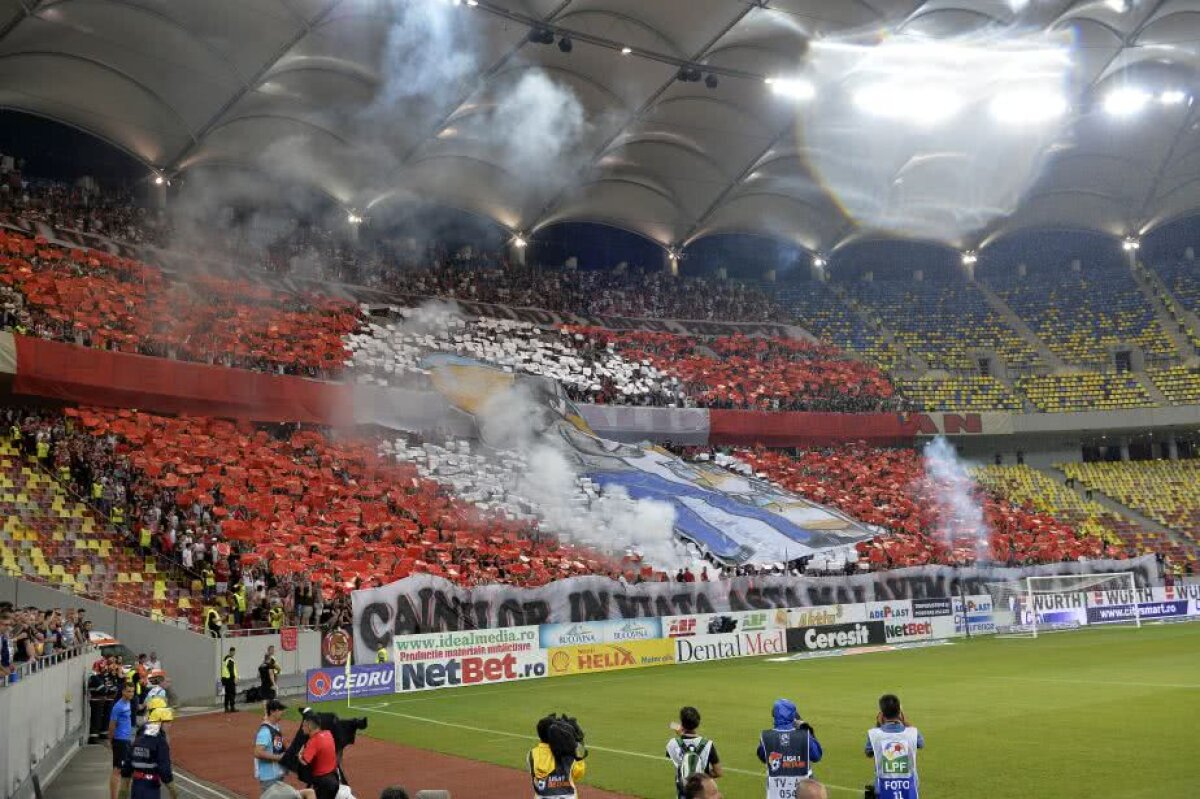 FCSB - DINAMO // FOTO Dinamoviștii au știut scenografia rivalilor! Vezi mesajul ironic prin care le-au răspuns