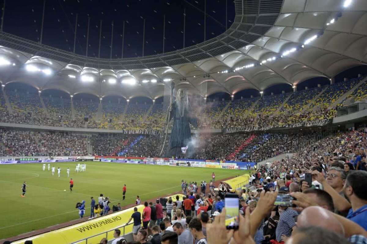 FCSB - DINAMO // FOTO Dinamoviștii au știut scenografia rivalilor! Vezi mesajul ironic prin care le-au răspuns