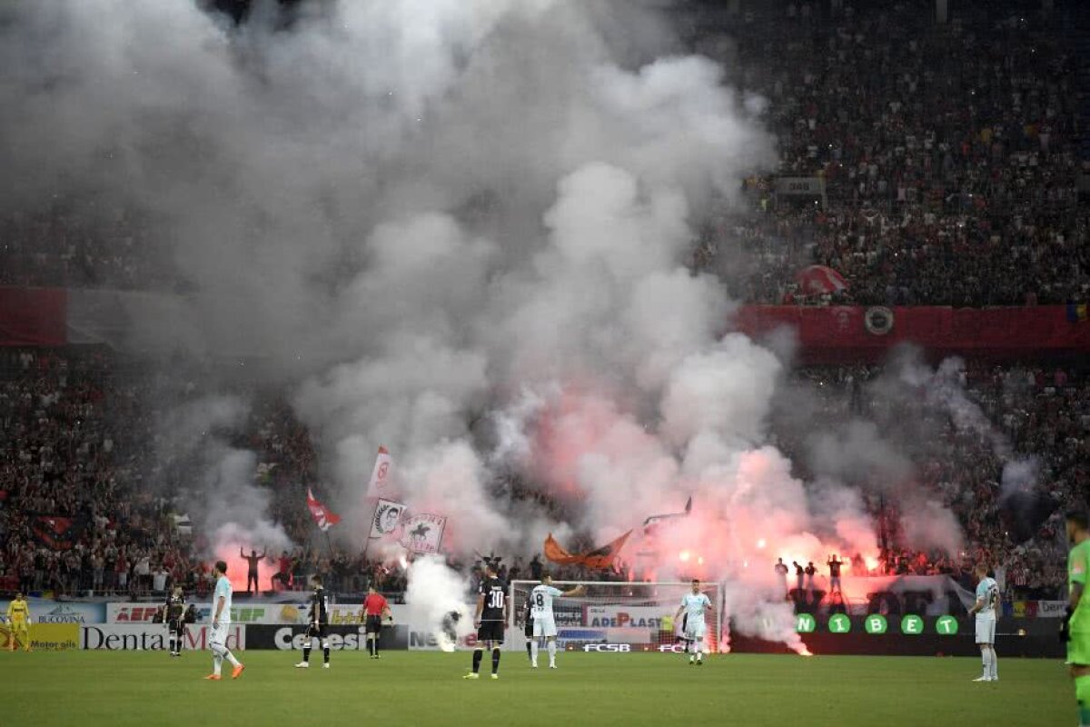 FCSB - DINAMO // FOTO Dinamoviștii au știut scenografia rivalilor! Vezi mesajul ironic prin care le-au răspuns