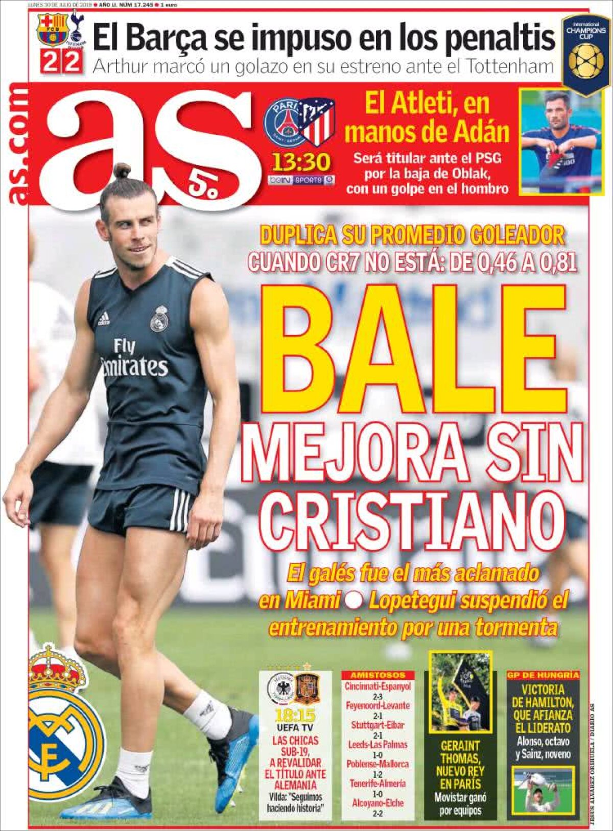 Ce scriu azi ziarele de sport din lume (30 iulie 2018)