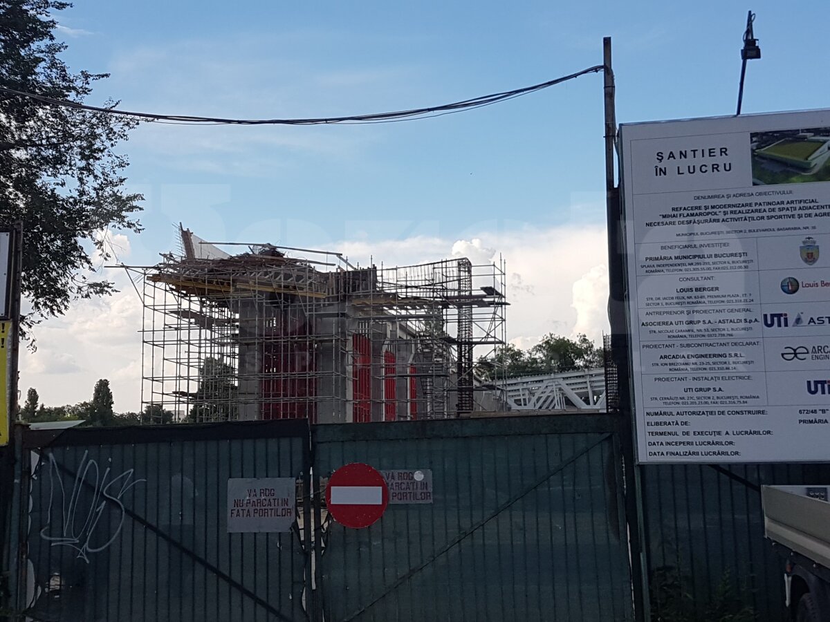 GALERIE FOTO Lucrările la patinoarul "Mihai Flamaropol" au depășit cele mai optimiste estimări » Imagini EXCLUSIVE de pe șantier