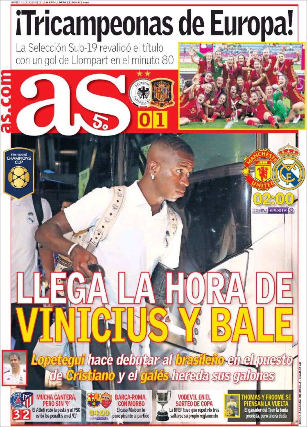 Ce scriu azi ziarele de sport din lume (31 iulie 2018)