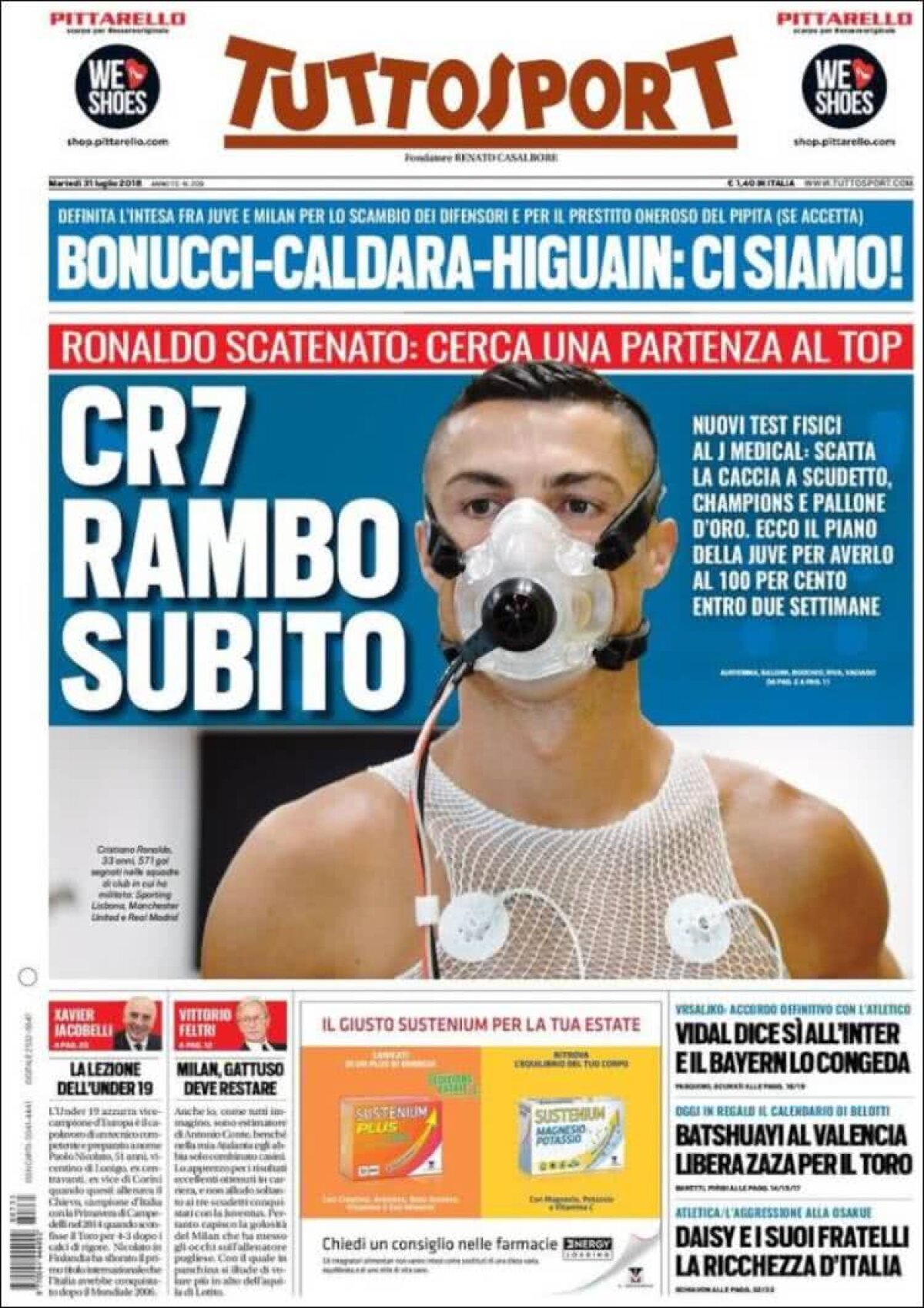 Ce scriu azi ziarele de sport din lume (31 iulie 2018)