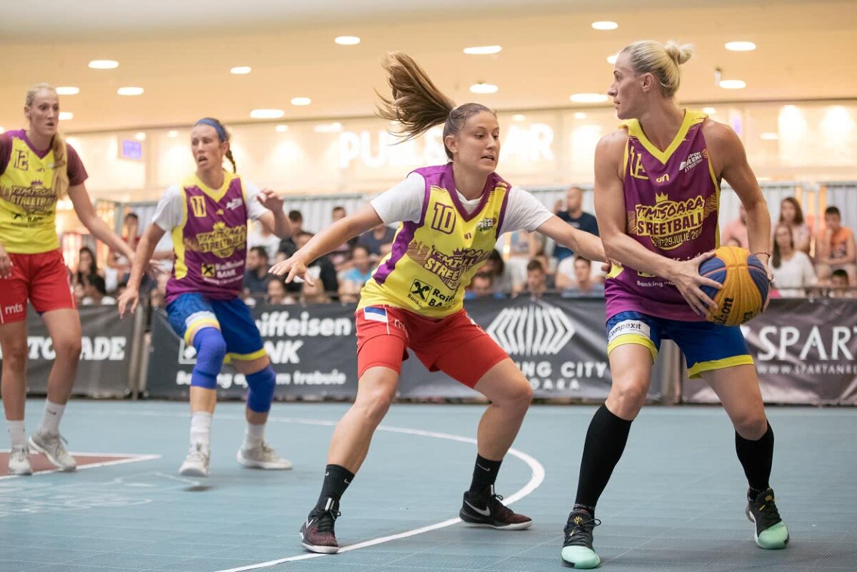 Ring de baschet » Leonard Doroftei a boxat cu mingea de baschet la turneul Sport Arena Streetball de la Ploiești