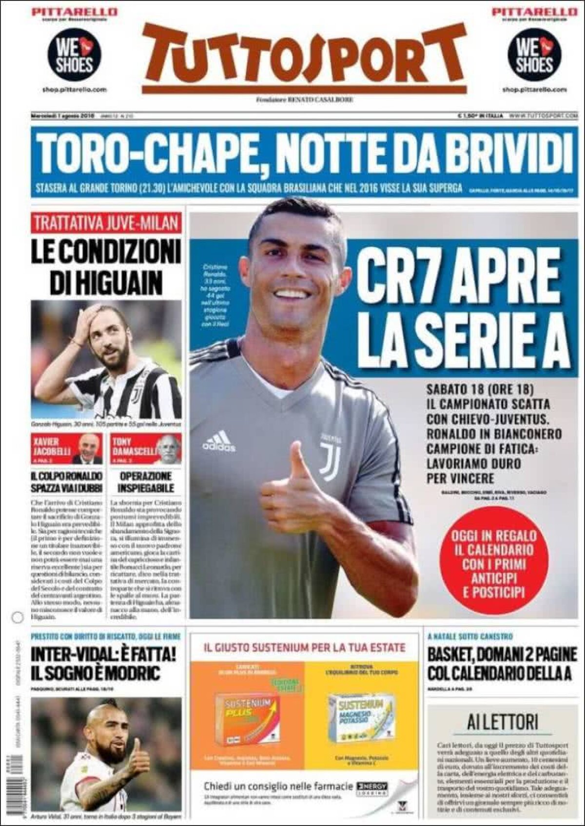 Ce scriu azi ziarele de sport din lume (1 august 2018)