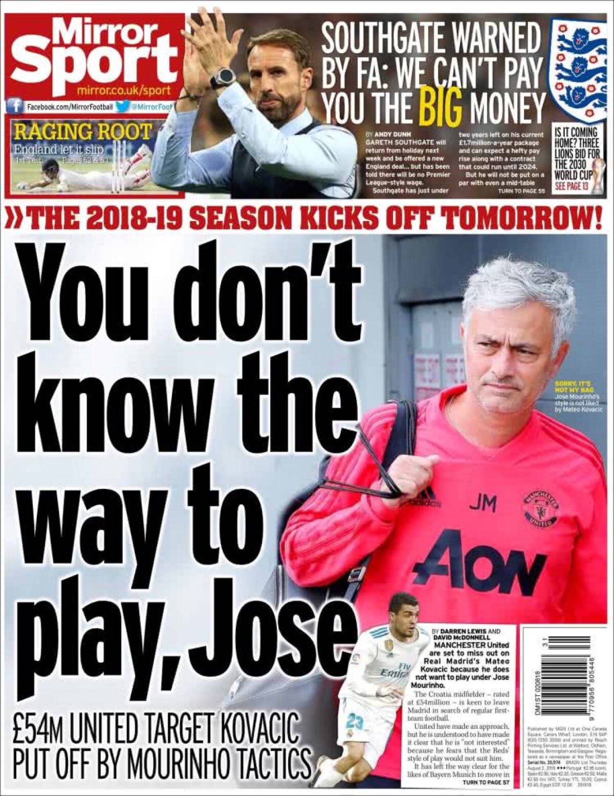 Ce scriu azi ziarele de sport din lume (2 august 2018)